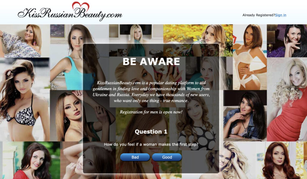 is kissrussianbeauty best mail order bride site?