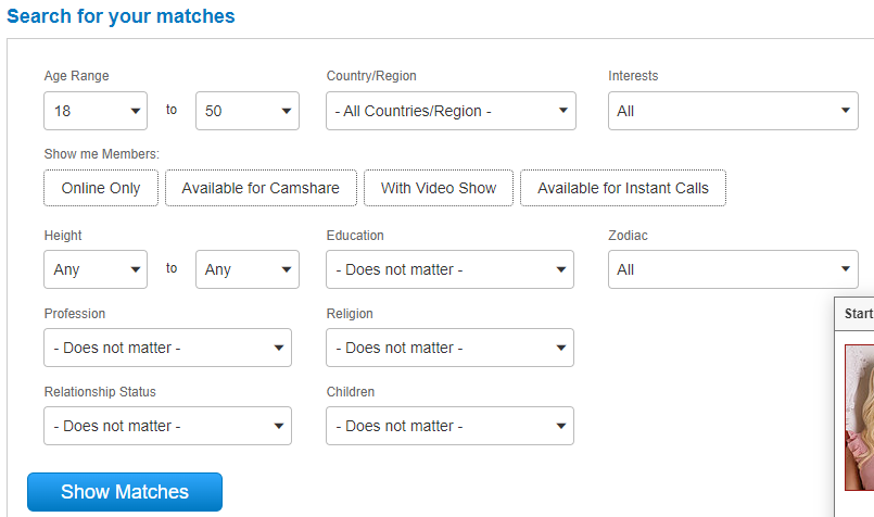 UkraineBrides4you filters
