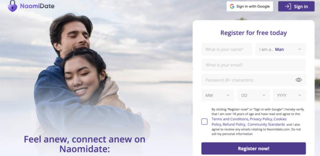 NaomiDate Sign Up